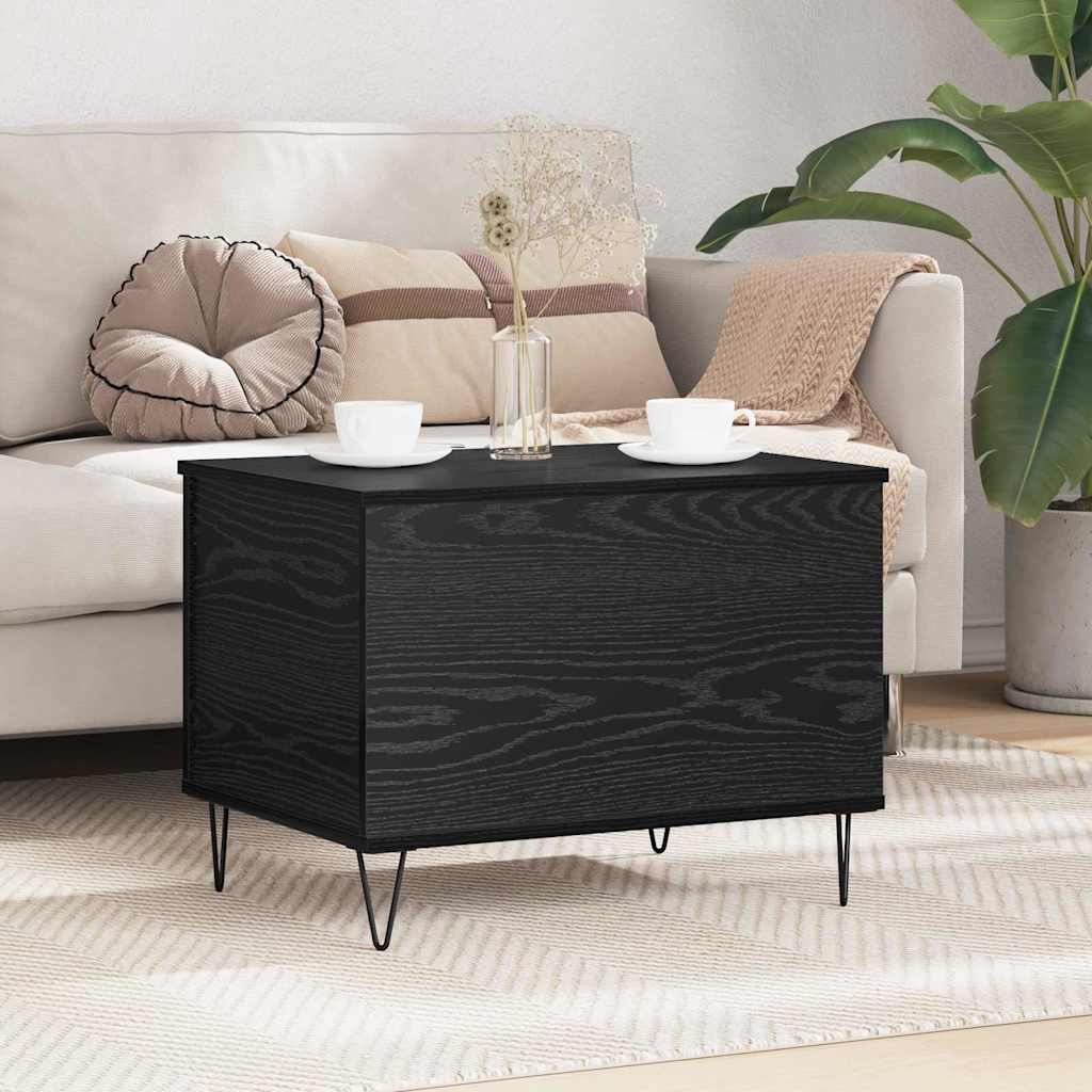 JUNG Vida Couchtisch Schwarz Eichen-Optik 60 x 44,5 x 45 cm Holzwerkstoff