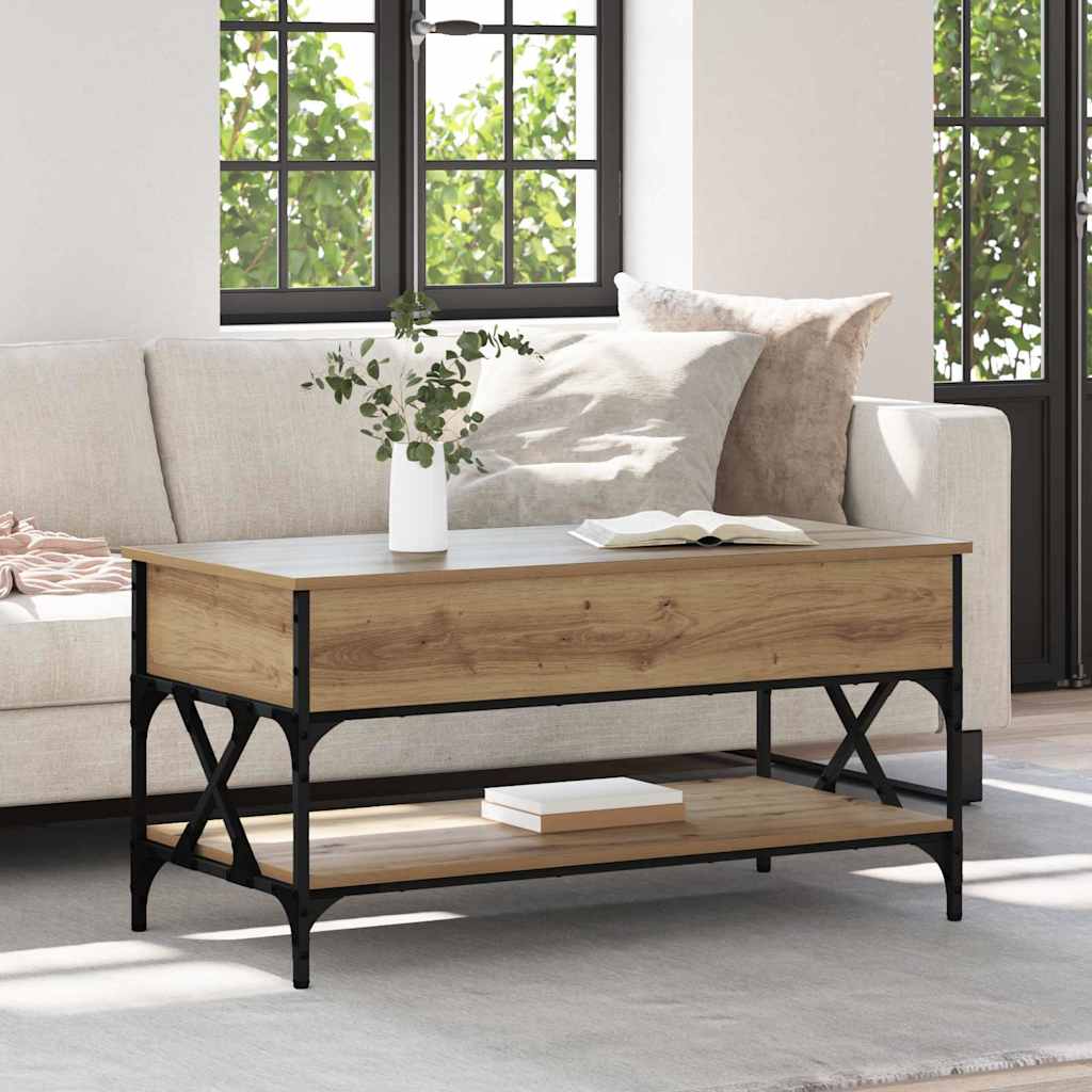 JUNG Vida Couchtisch Artisan-Eiche 100 x 50 x 50 cm Holzwerkstoff