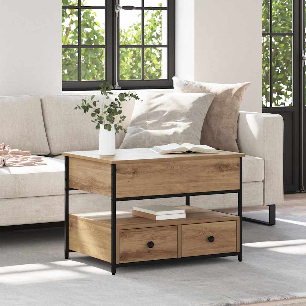 JUNG Vida Couchtisch Artisan-Eiche 70 x 50 x 54,5 cm Holzwerkstoff
