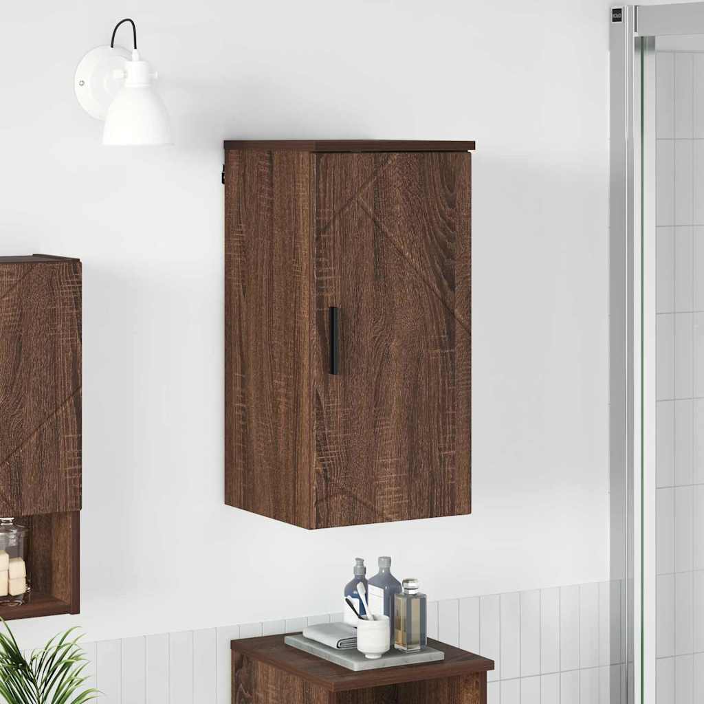 JUNG Vida Badezimmerschrank mit Tür Braun Eichen-Optik 30 x 31,5 x 61 cm