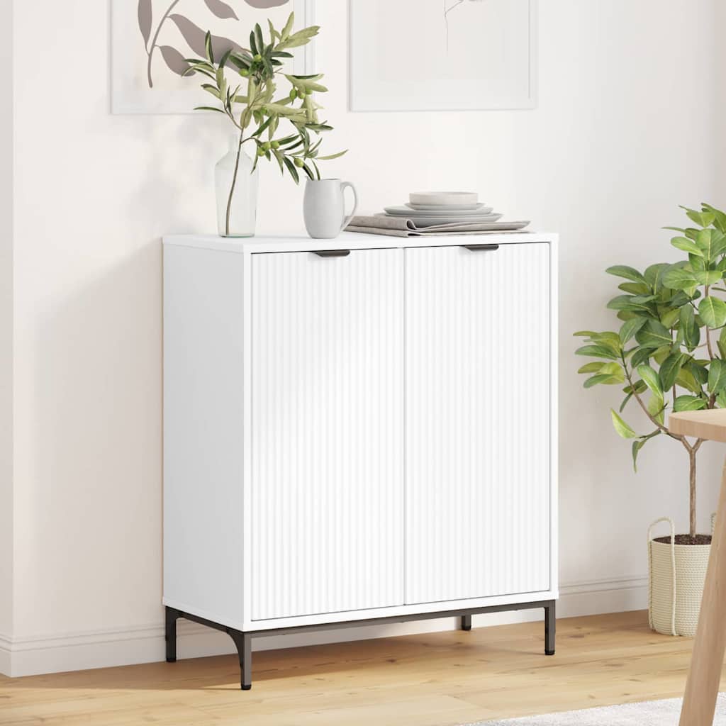 JUNG Vida Sideboard Weiß 69,5 x 33 x 82 cm Holzwerkstoff