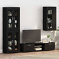 JUNG Vida Holzschrank mit Speicher Schwarz 50 x 29 x 100 cm Holzwerkstoff
