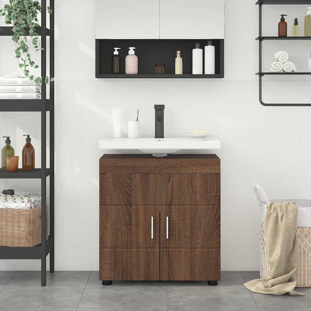 JUNG Vida Badezimmerschrank-Set TULUM Braun Eichen-Optik 60 x 34 x 63 cm