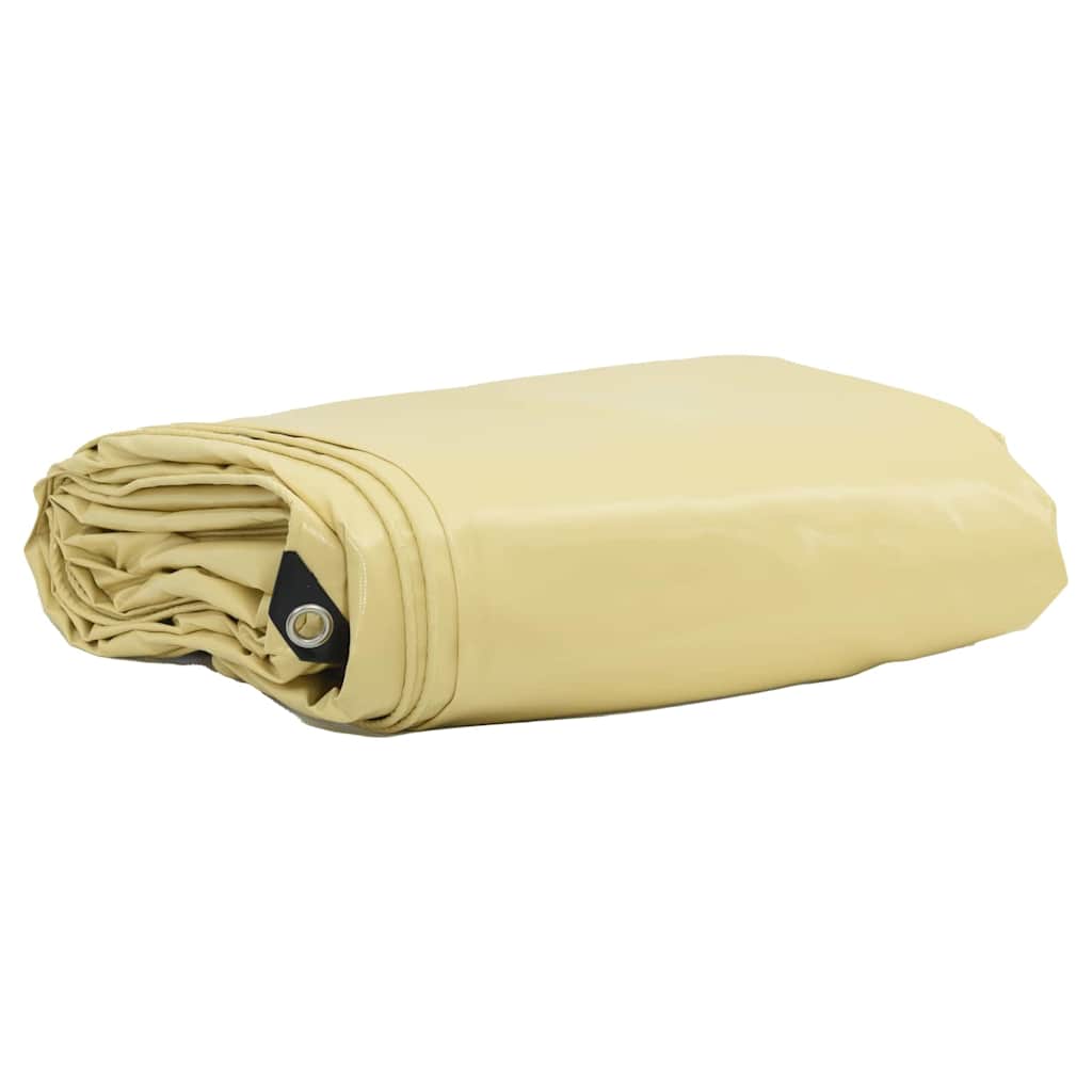 JUNG Vida Plane 650g / m² Beige 4 x 4 m Canvas mit PVC-Beschichtung