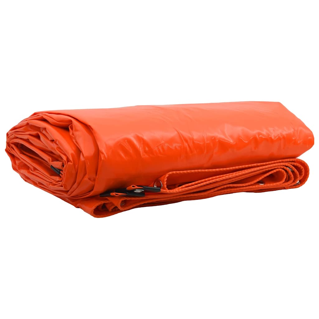 JUNG Vida Plane 650g / m² Orange 5 x 7 m Canvas mit PVC-Beschichtung