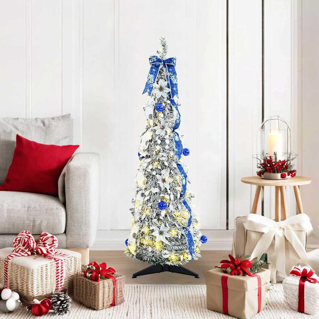 JUNG Vida Künstlicher Weihnachtsbaum mit 50 LEDs Weiß 120 cm PVC