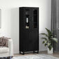 JUNG Vida Highboard 2 pcs Schwarz Eichen-Optik Holzwerkstoff