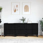 JUNG Vida Sideboard 3 pcs Schwarz Eichen-Optik 60 x 35 x 70 cm