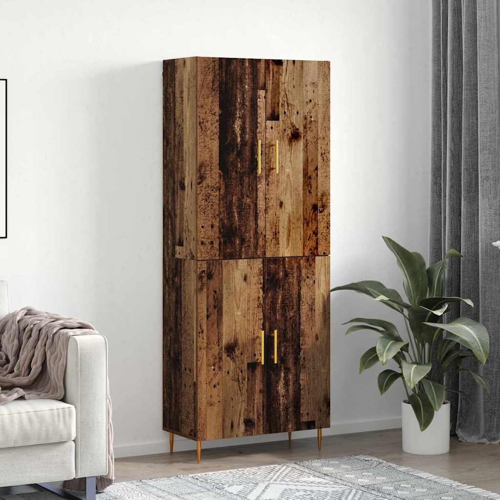 JUNG Vida Highboard Wandmontiert Altholz 69,5 x 34 x 180 cm Holzwerkstoff