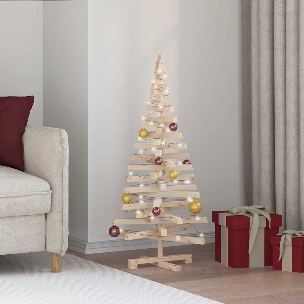 JUNG Vida Weihnachtsbäume mit Ständer Natur 120 cm Massivholz Kiefer