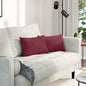 JUNG Vida Sofakissen 2 pcs Weinrot 50 x 30 cm Stoff