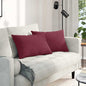 JUNG Vida Sofakissen 2 pcs Weinrot 60 x 40 cm Stoff