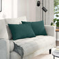 JUNG Vida Sofakissen 2 pcs Dunkelgrün 60 x 40 cm Stoff