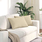JUNG Vida Sofakissen 2 pcs Creme 60 x 40 cm Stoff
