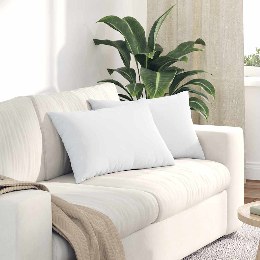 JUNG Vida Sofakissen 2 pcs Weiß 60 x 40 cm Stoff