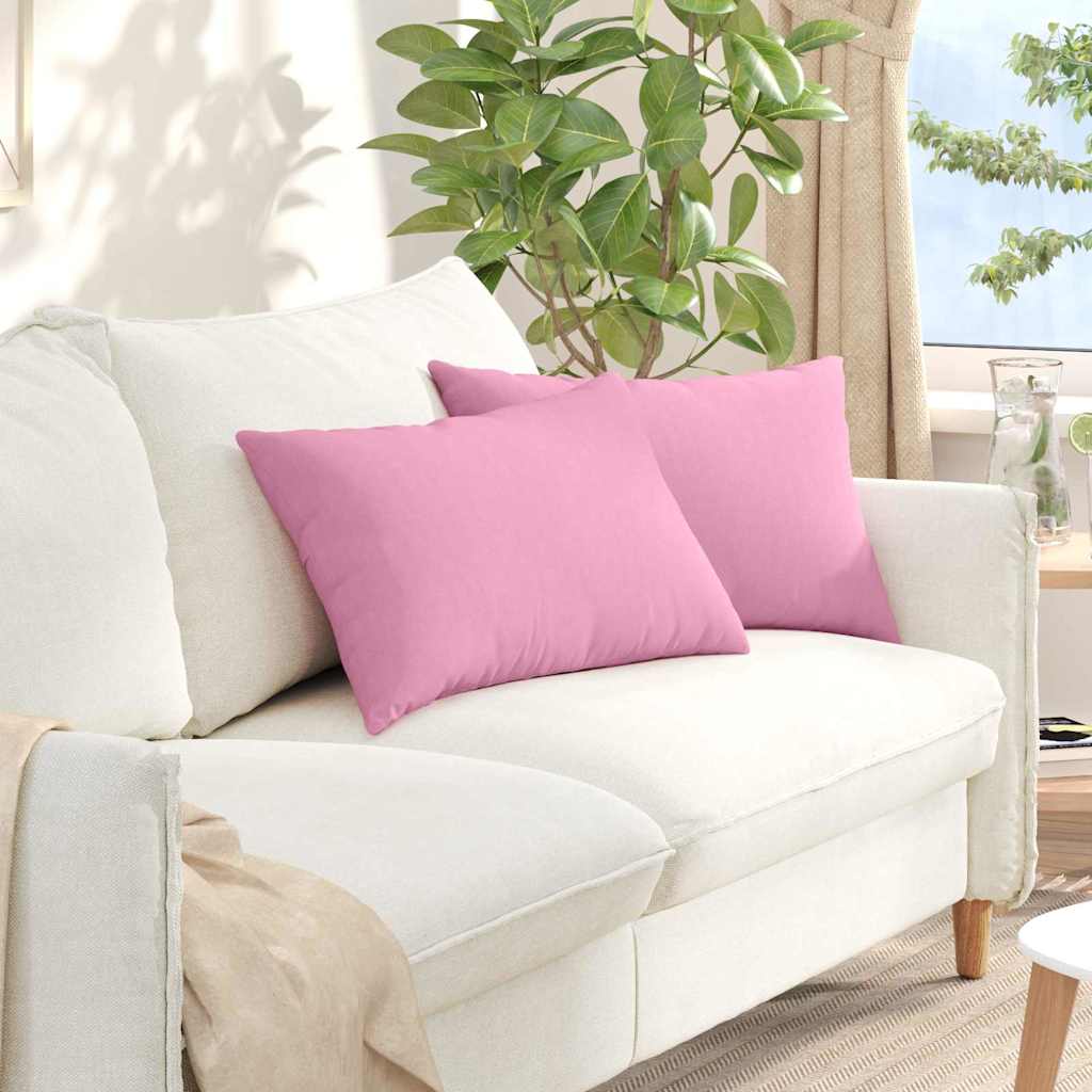 JUNG Vida Sofakissen 2 pcs Rosa 60 x 40 cm Stoff