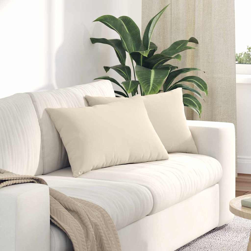 JUNG Vida Sofakissen 2 Stück Beige 60 x 40 cm Stoff