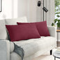 JUNG Vida Sofakissen 2 pcs Weinrot 80 x 40 cm Stoff