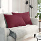 JUNG Vida Sofakissen 2 pcs Weinrot 70 x 50 cm Stoff