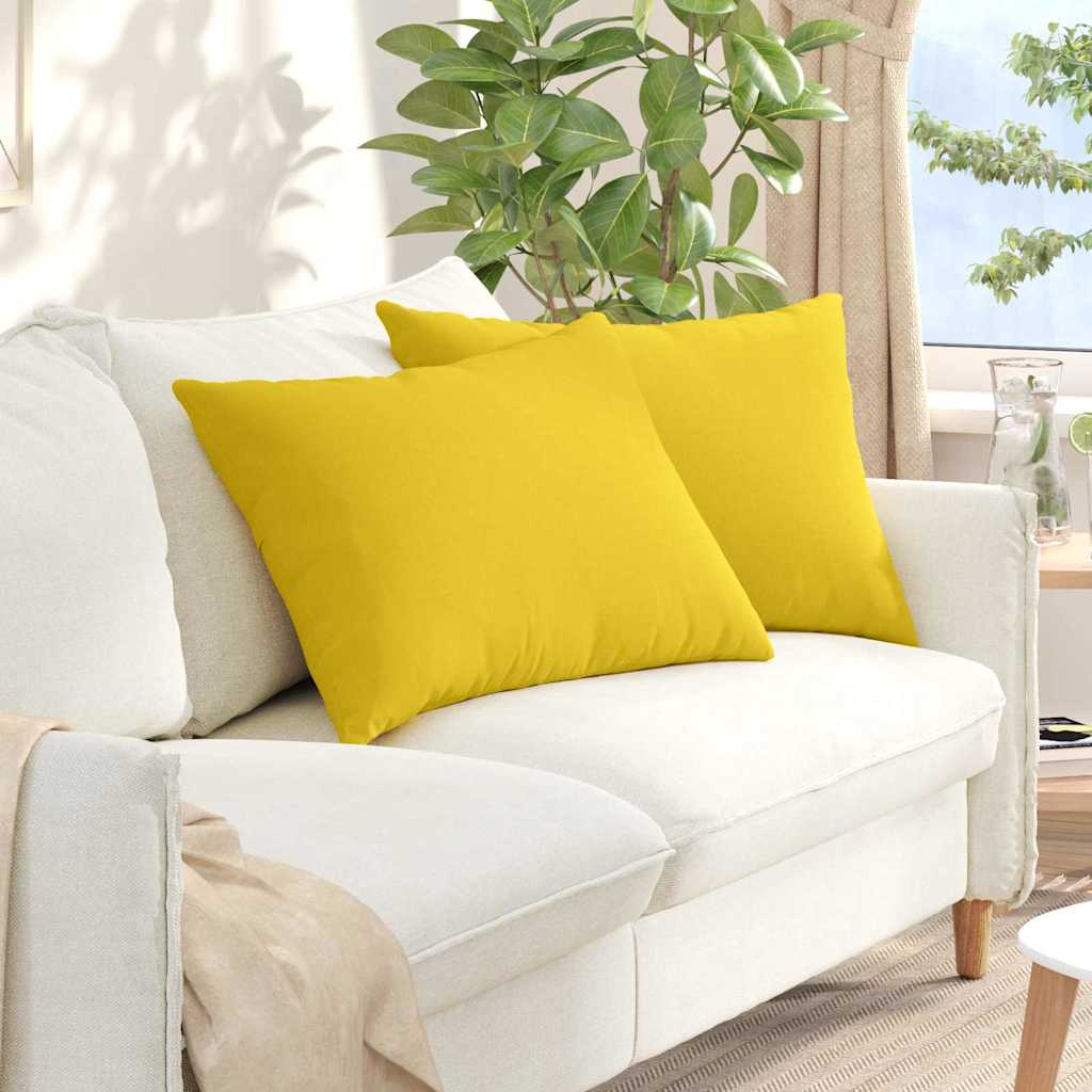 JUNG Vida Sofakissen 2 pcs Helles Gelb 70 x 50 cm Stoff