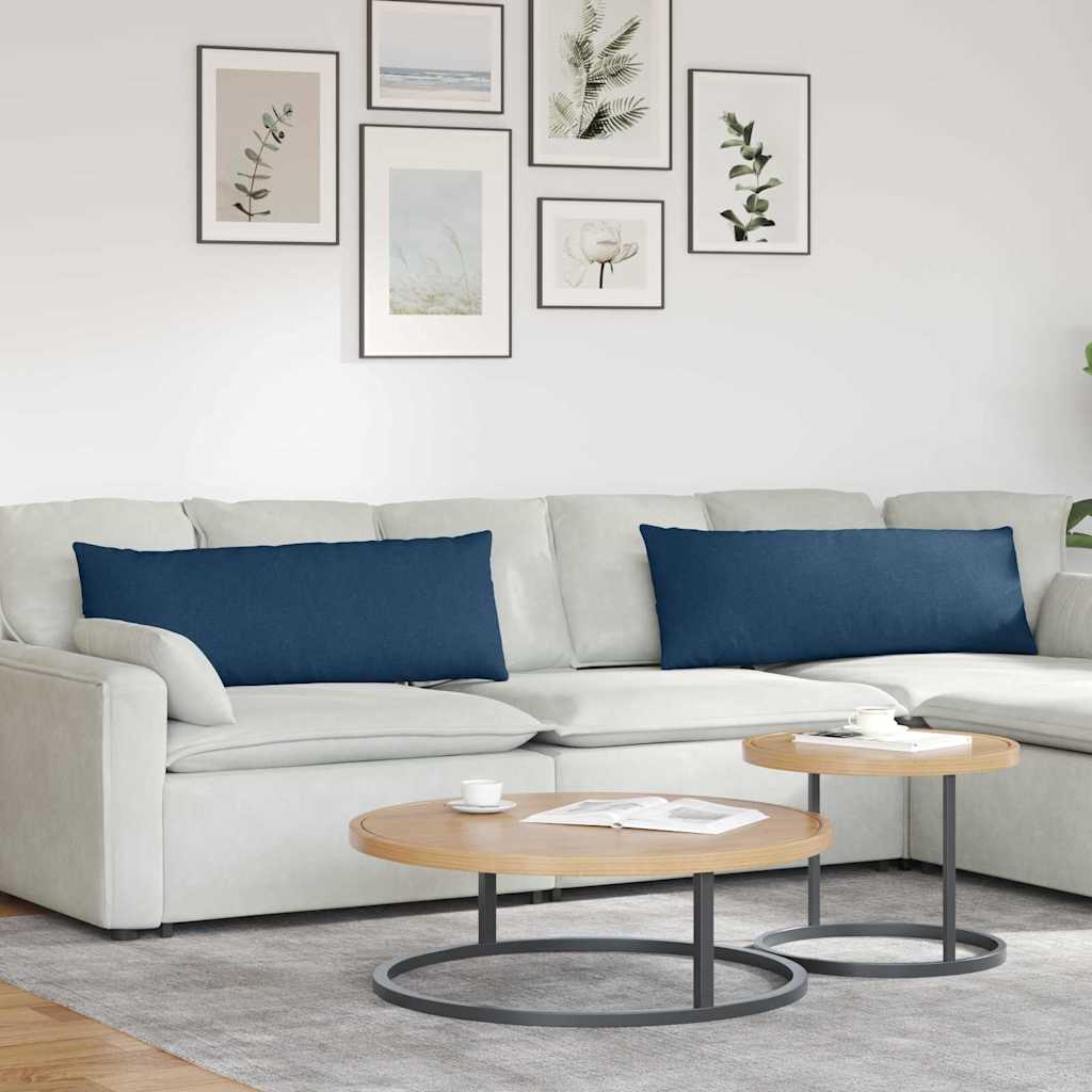 JUNG Vida Sofakissen 2 pcs Blau 120 x 40 cm Stoff