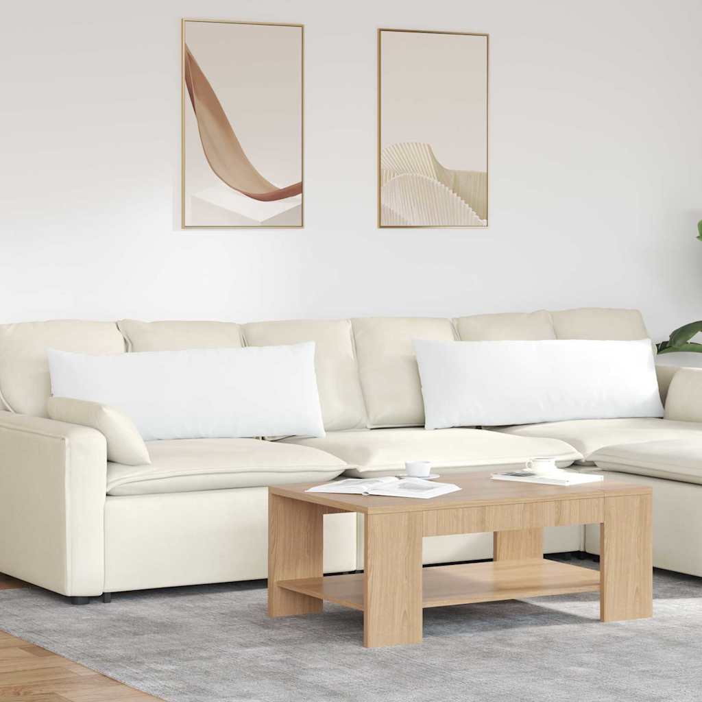 JUNG Vida Sofakissen 2 pcs Weiß 120 x 40 cm Stoff