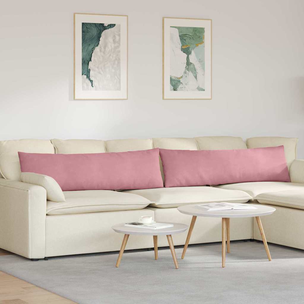 JUNG Vida Sofakissen 2 Stück Rosa 145 x 40 cm Cordstoff