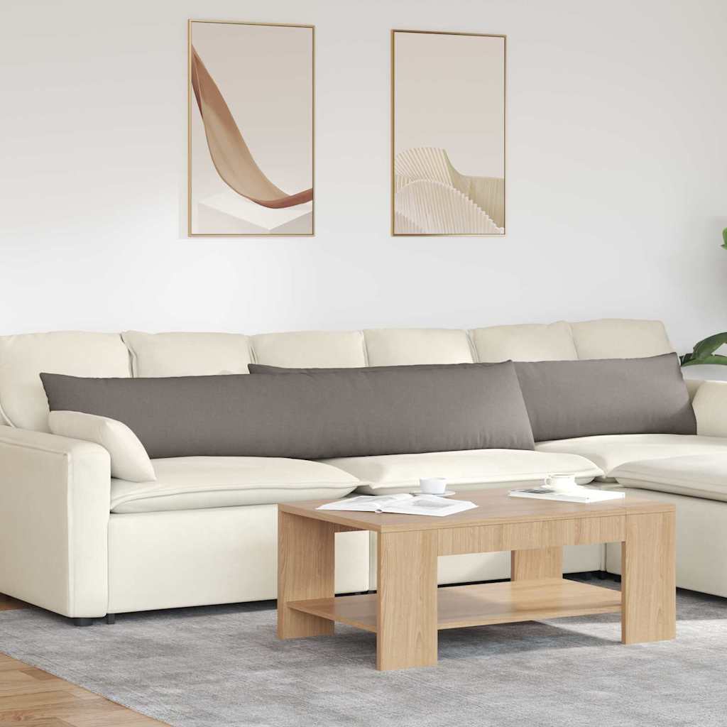 JUNG Vida Sofakissen 2 pcs Taupe 200 x 40 cm Stoff