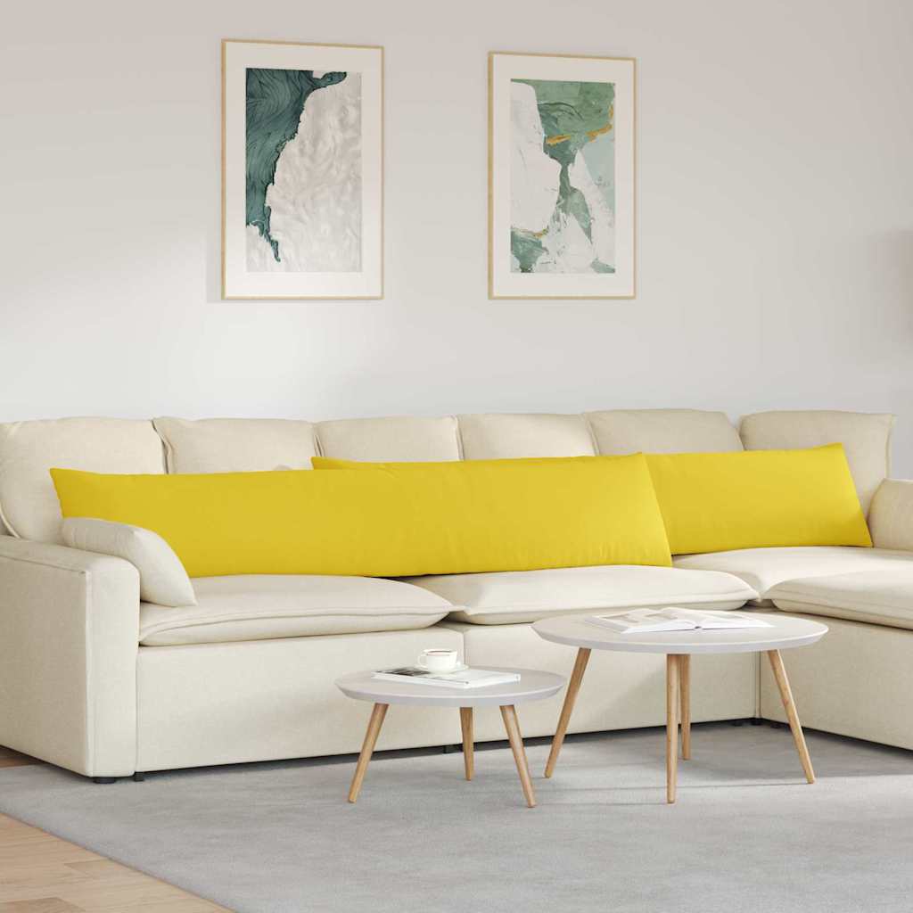 JUNG Vida Sofakissen 2 pcs Helles Gelb 200 x 40 cm Stoff
