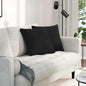 JUNG Vida Sofakissen 2 pcs Schwarz 45 x 45 cm Stoff