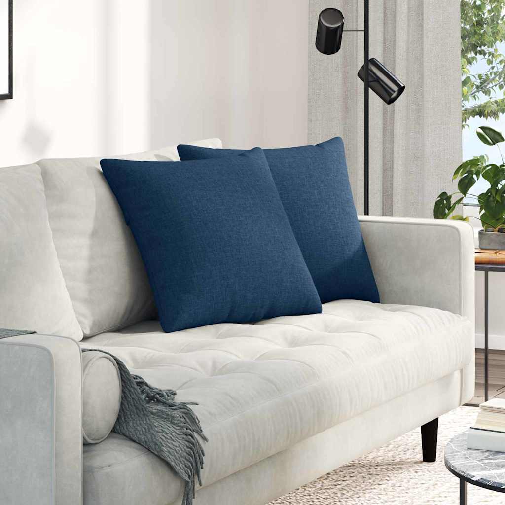 JUNG Vida Sofakissen 2 pcs Blau 50 x 50 cm Stoff