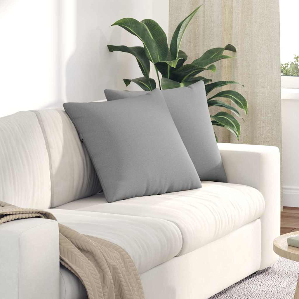 JUNG Vida Sofakissen 2 pcs Wolkengrau 50 x 50 cm Stoff