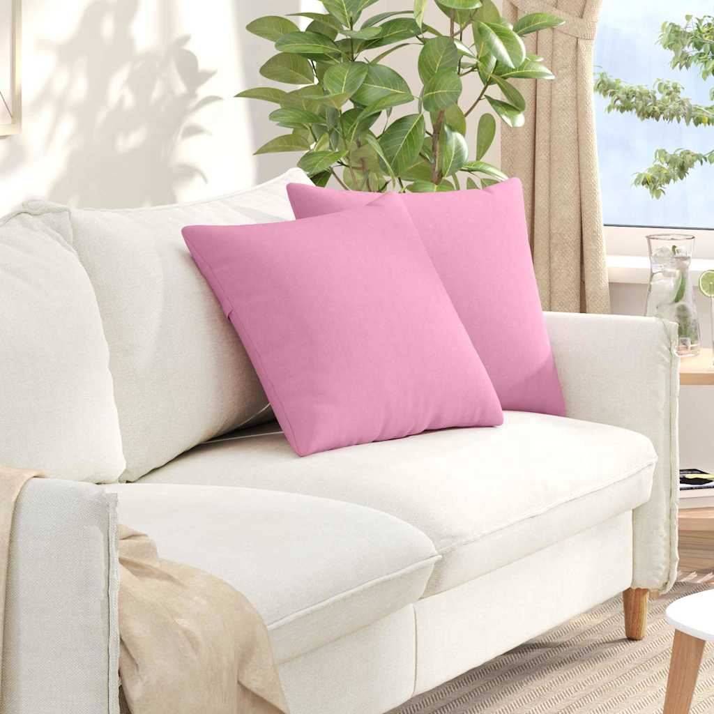 JUNG Vida Sofakissen 2 pcs Rosa 50 x 50 cm Stoff