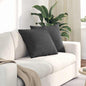 JUNG Vida Sofakissen 2 Stück Dunkelgrau 50 x 50 cm Cordstoff