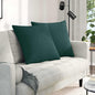 JUNG Vida Sofakissen 2 pcs Dunkelgrün 80 x 80 cm Stoff