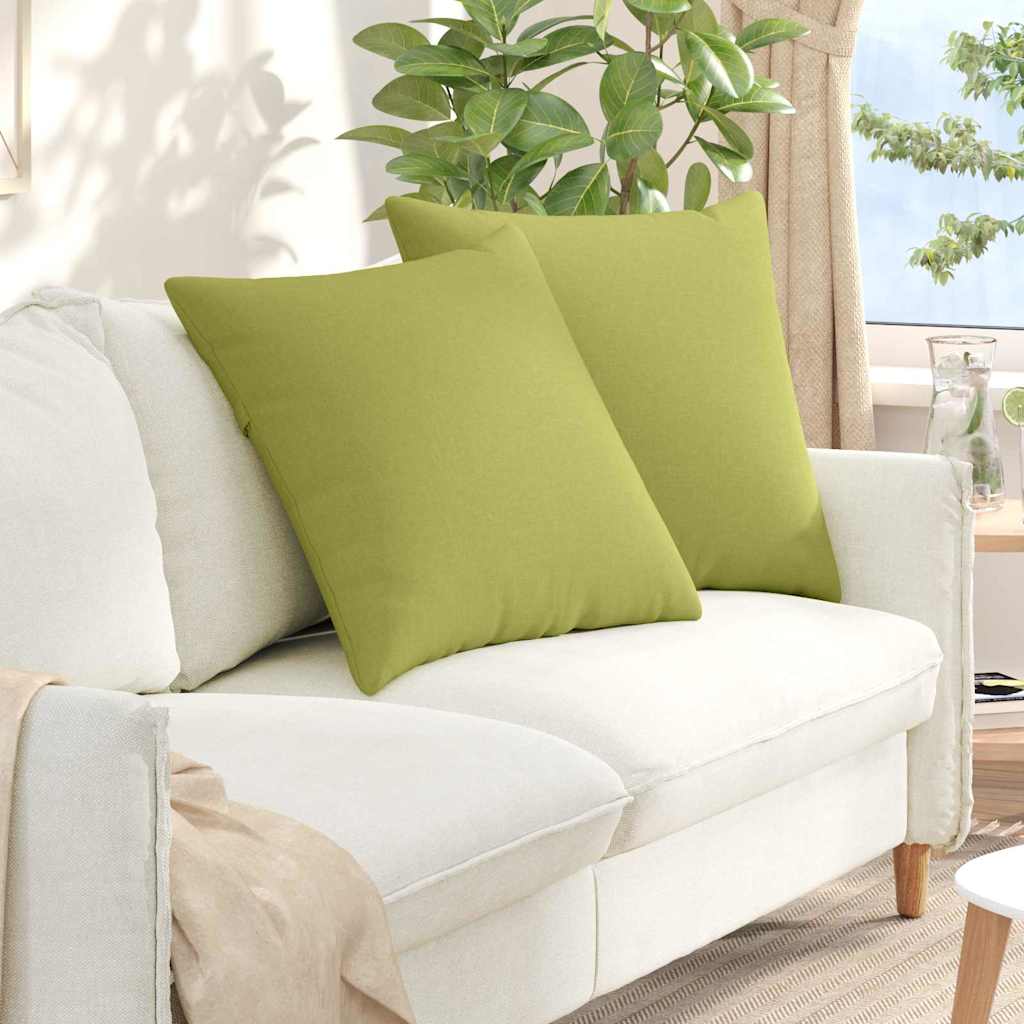 JUNG Vida Sofakissen 2 pcs Hellgrün 80 x 80 cm Stoff