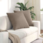 JUNG Vida Sofakissen 2 Stück Taupe 80 x 80 cm Stoff