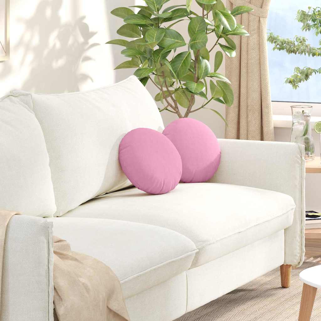 JUNG Vida Sitzkissen 2 pcs Rosa Ø30 x 13 cm Stoff