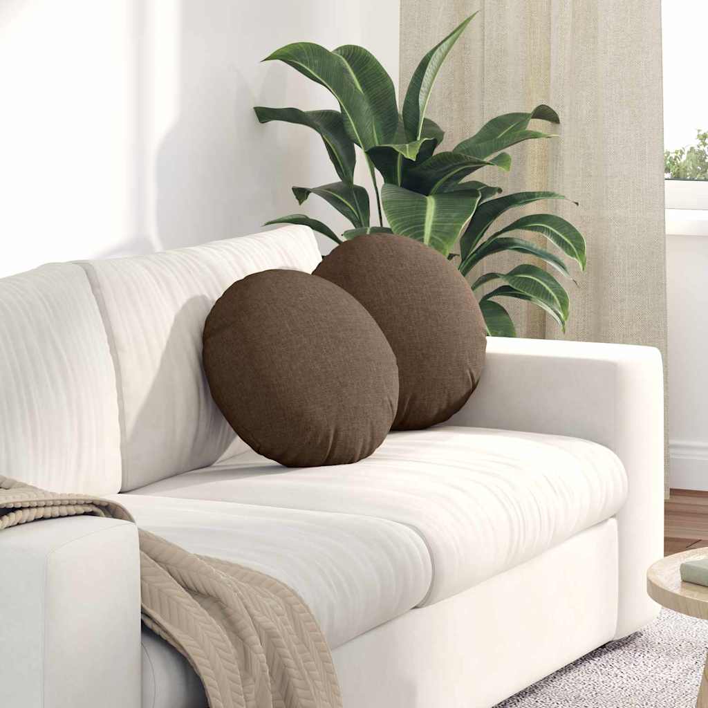 JUNG Vida Sitzkissen 2 pcs Braun Ø40 x 13 cm Stoff