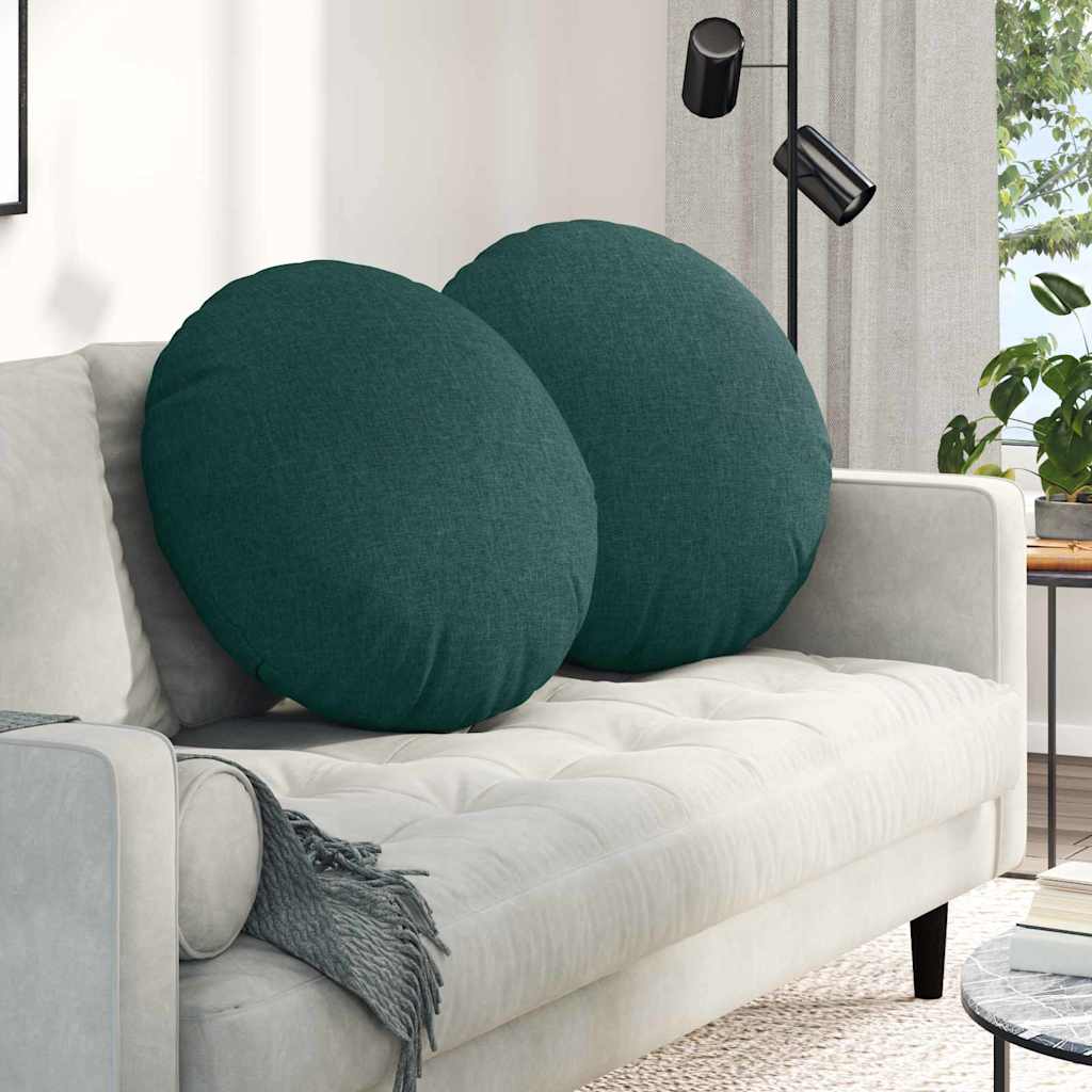 JUNG Vida Sitzkissen 2 pcs Dunkelgrün Ø60 x 21 cm Stoff