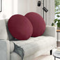 JUNG Vida Sitzkissen 2 pcs Weinrot Ø80 x 29 cm Stoff