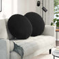 JUNG Vida Sitzkissen 2 pcs Schwarz Ø 80 x 29 cm Samt