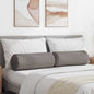 JUNG Vida Bolsterkissen 2 Stück Taupe Ø 25 x 70 cm Stoff