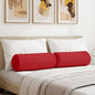 JUNG Vida Bolsterkissen 2 Stück Rot Ø 25 x 70 cm Stoff