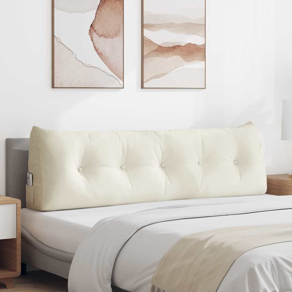 JUNG Vida Rückenkissen Creme 160 x 24 x 50 cm Samt