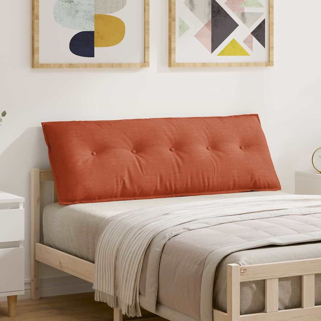 JUNG Vida Rückenkissen Rot-Orange 140 x 50 cm Cordstoff