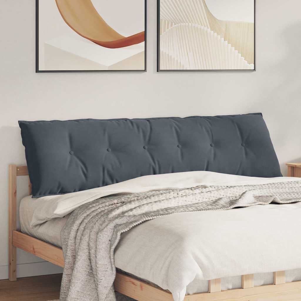 JUNG Vida Rückenkissen Dunkelgrau 180 x 50 cm Cordstoff
