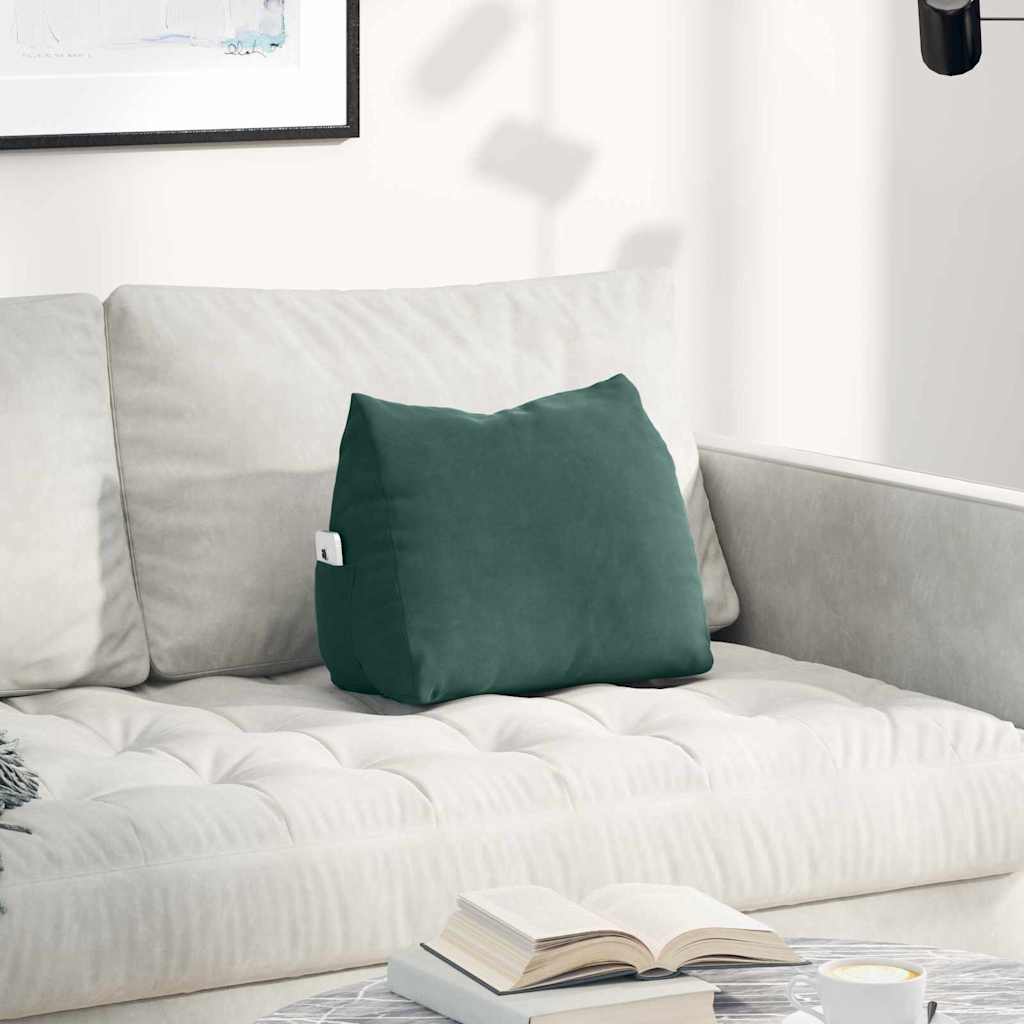 JUNG Vida Rückenkissen Dunkelgrün 45 x 20 x 35 cm Cordstoff