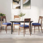 JUNG Vida Sitzkissen 4 pcs Jeans blau 40 x 40 x 12 cm Stoff
