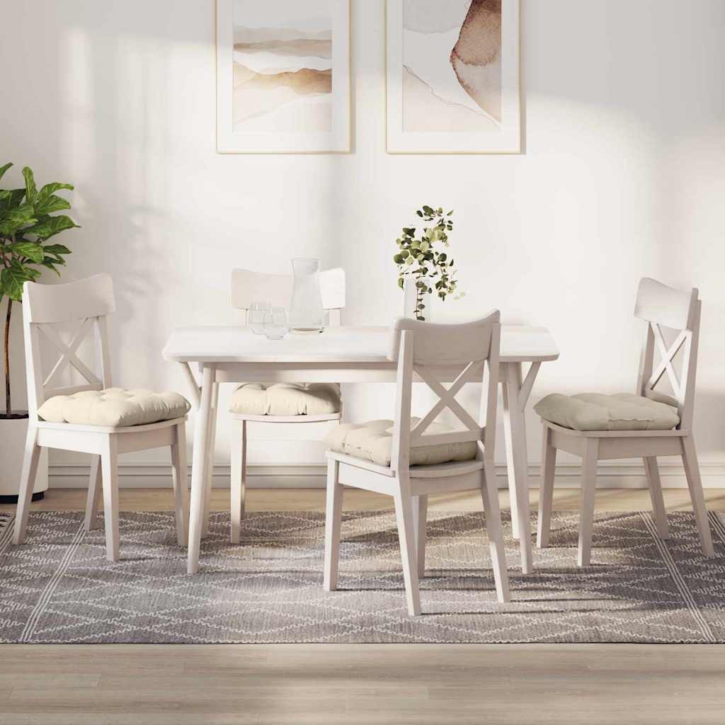 JUNG Vida Sitzkissen 4 pcs Creme 40 x 40 cm Cordstoff